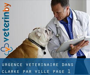 Urgence vétérinaire dans Clarke par ville - page 1