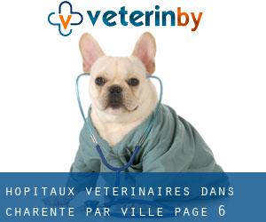 hôpitaux vétérinaires dans Charente par ville - page 6