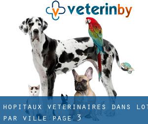 hôpitaux vétérinaires dans Lot par ville - page 3